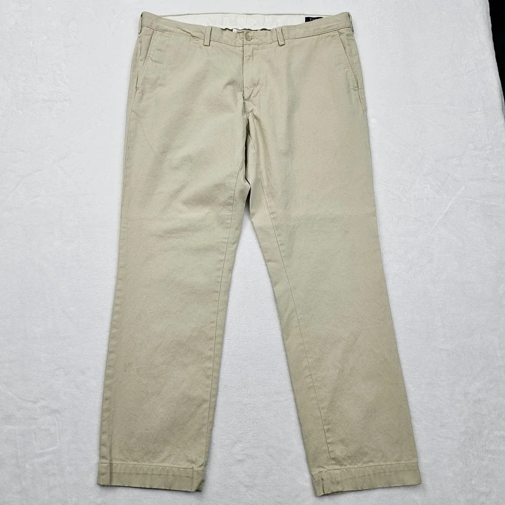 Polo Ralph Lauren‎ Mens 40W 31L Beige Pants Chinos Khaki Slim Fit Preppy Ivy